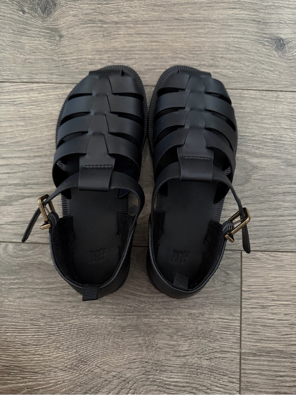 H&M Black Kids Fisherman Sandals